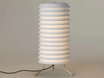 MAIJA - LED floor lamp with dimmer with metallic lampshade by Santa & Cole - view 2